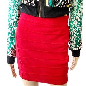 Forever 21 Red Mini Skirt Size S/P